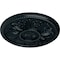 Ekena Millwork Edinburgh Ceiling Medallion (Fits Canopies up to 5 1/4"), Hand-Painted Night Shade, 18"OD x 1 3/4"P CM18EDNSF - alternate 4